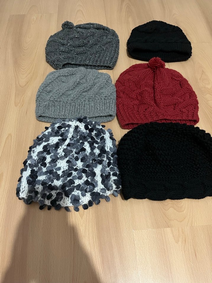 Kadın Gri Örgü Bere - Görsel 3