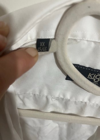 Erkek Beyaz Keten Gömlek Kısa Kollu - Görsel 6