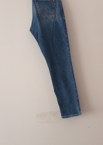 Kadın Mavi Bol Kesim Kot Pantolon - Görsel 2