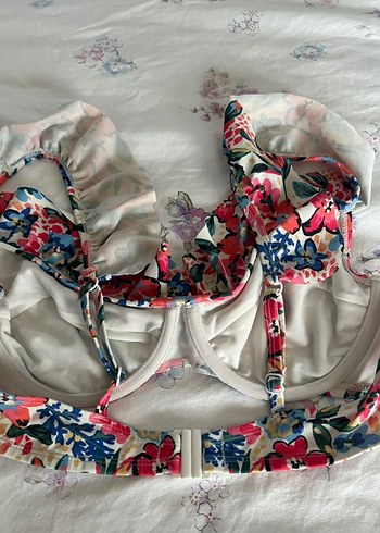 Çiçek Desenli Renkli Bohem Bikini - Görsel 2