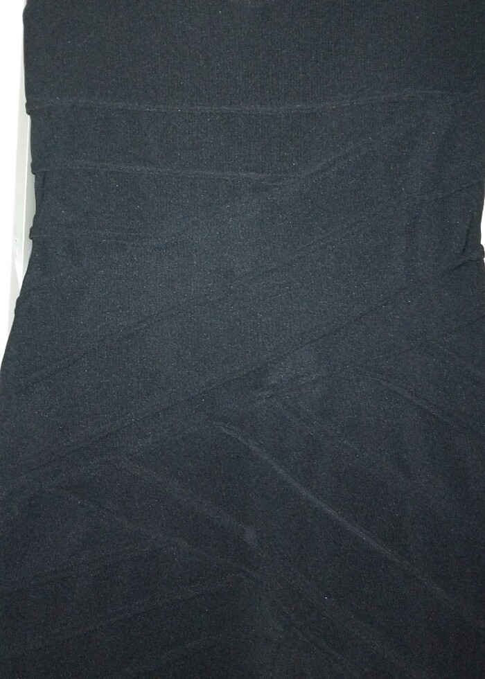 Siyah mini elbise - Görsel 2