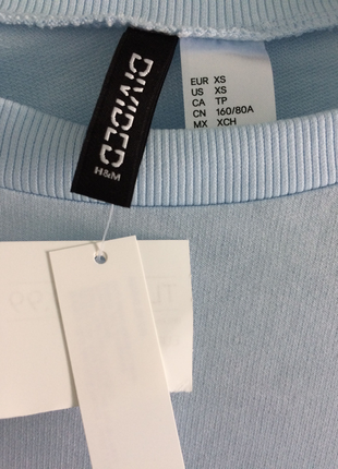 36 Beden mavi Renk H&M SWEATSHIRT
