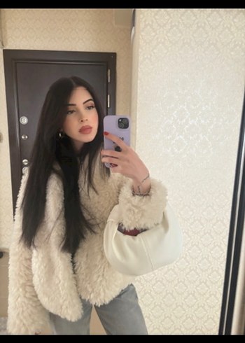 Beyaz Kürklü Kadın Kışlık Mont - Görsel 5