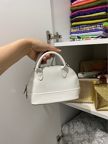 Zara Beyaz çanta