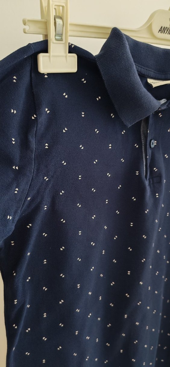 Lacivert Kısa Kollu Erkek Polo Tişört - Görsel 2