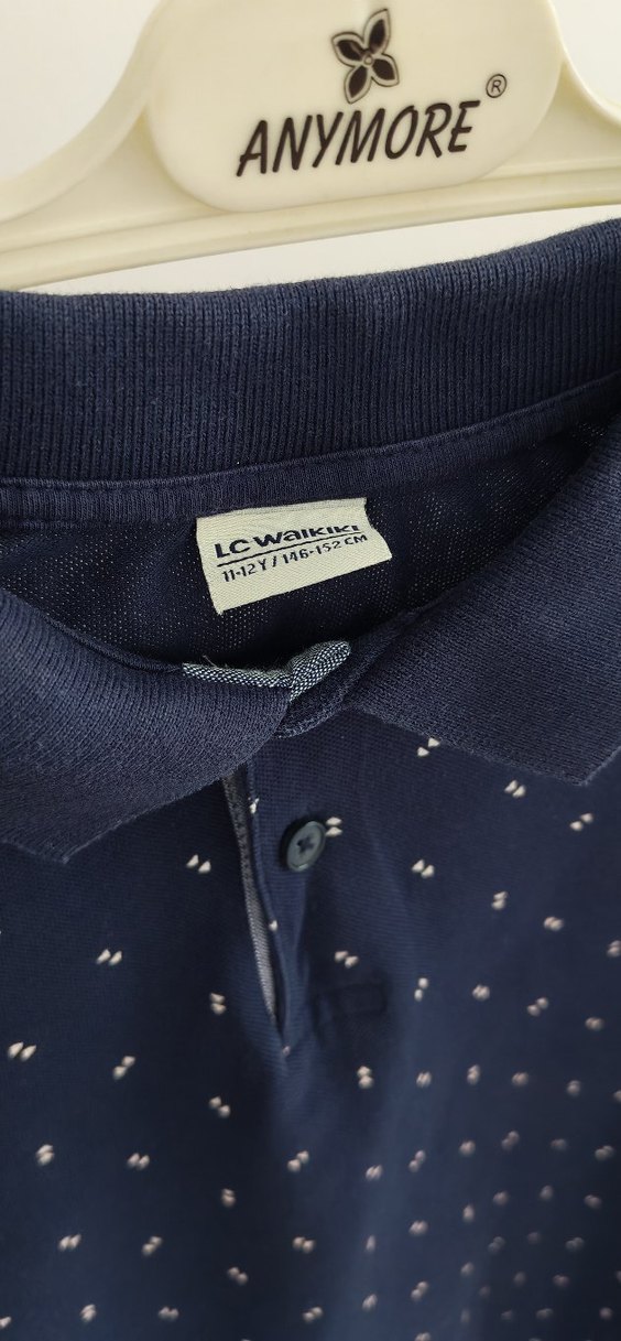 Lacivert Kısa Kollu Erkek Polo Tişört - Görsel 3