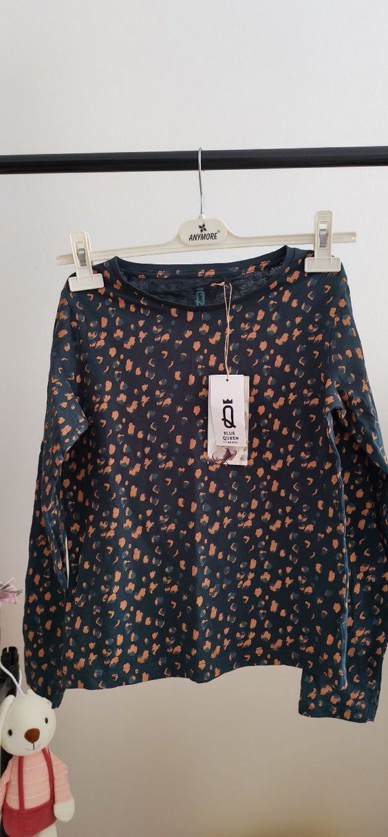 Kız Çocuk Uzun Kollu Baskılı Bluz - Görsel 3