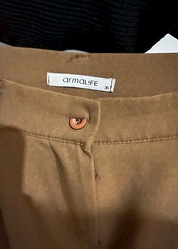 Diğer Kahverengi Regular Fit Kadın Kumaş Pantolon