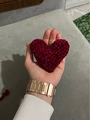 Beden bordo Renk Kalp anahtarlık