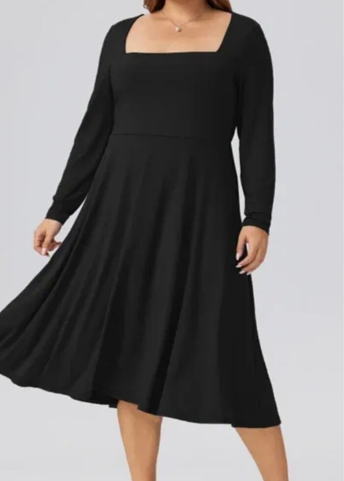 Midi boy elbise - Görsel 3