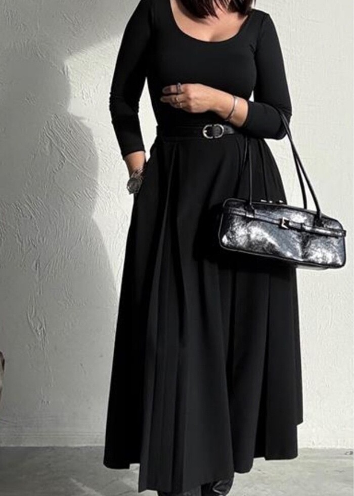 Midi boy elbise - Görsel 2