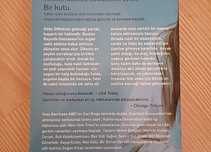  Beden Hasat tess gerritsen 