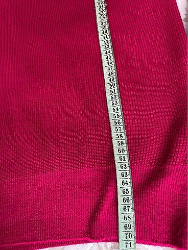 m Beden pembe Renk Degaje yaka pembe triko