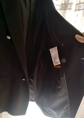 xl Beden Erkek Siyah Düğmeli Blazer Ceket