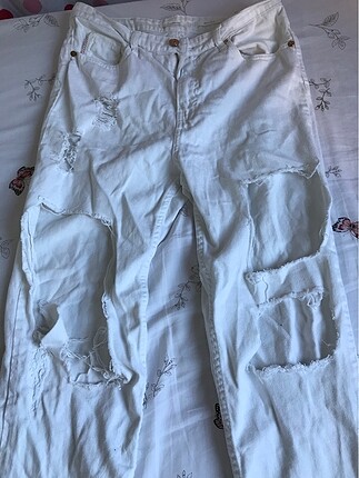 Stradivarius Beyaz mor jean