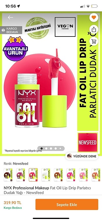 Nyx fat oil