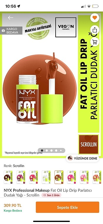 NYX Nyx fat oil