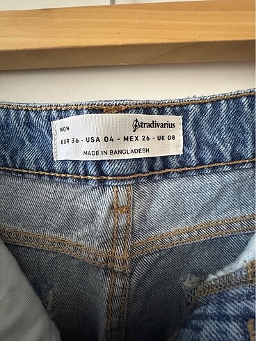 Stradivarius Stradivarius 36 beden mom jean pantolon