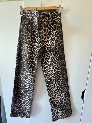 Defacto 36 beden leopar jean