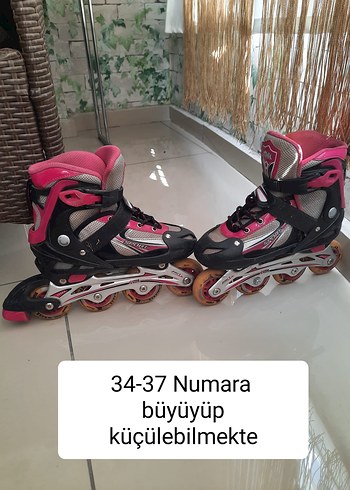 Ayarlanabilir Pembe Kadın Paten 34-37 Numara
