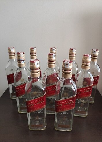 70 cl 10 tane boş şişe 