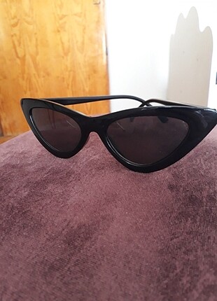 Diğer siyah retro cat eye gözlük 