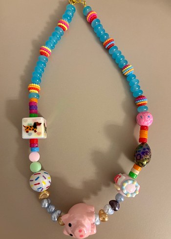Accessorize Renkli Boncuklu Uzun Bohem Kolye