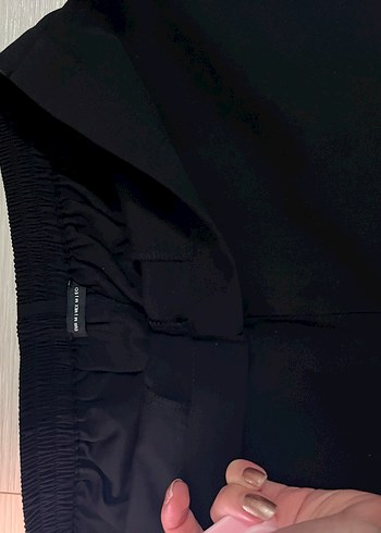 Kadın Siyah Kumaş Pantolon - Görsel 3