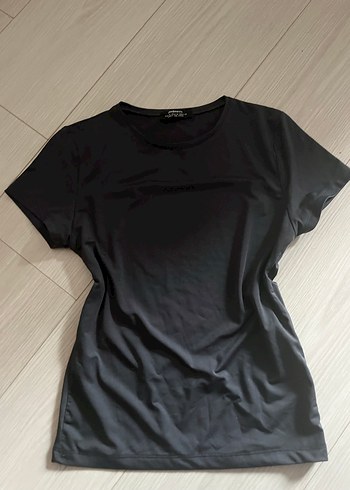 Gri Kısa Kollu Kadın Tişört - Görsel 4