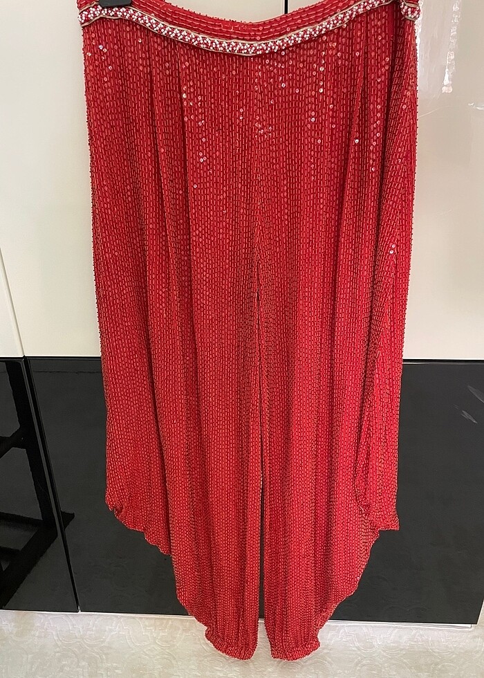 İŞLEMELİ (BONCUK/PUL) ŞALVAR - Görsel 2