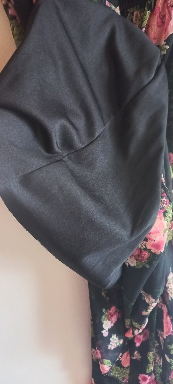 Çiçek Desenli Uzun Bohem Elbise - Görsel 5