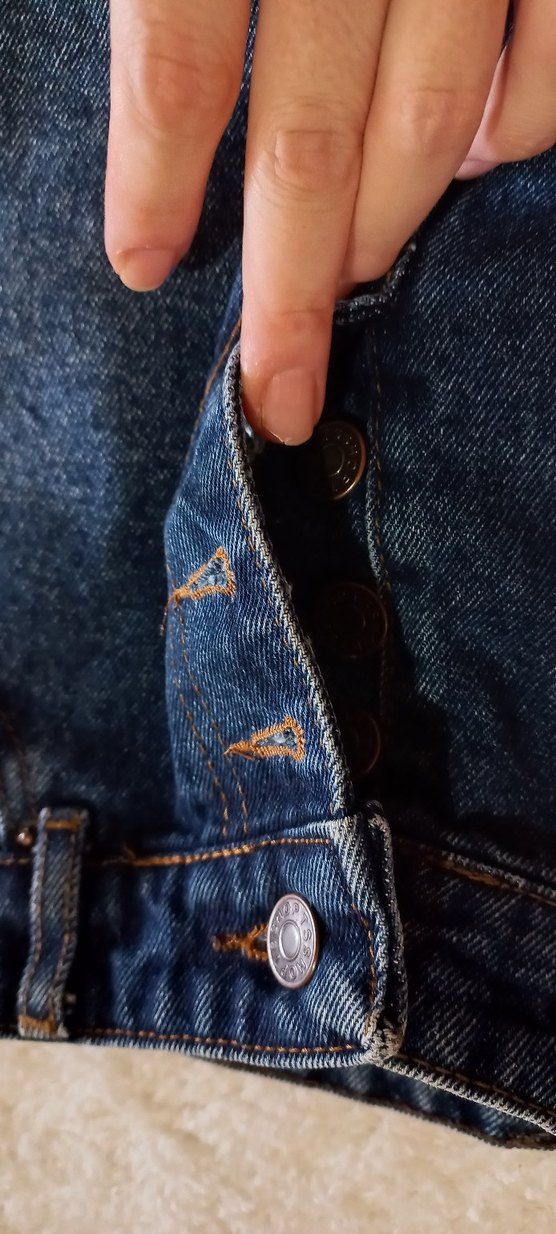 Düğmeli Lacivert Denim kisa etek - Görsel 3