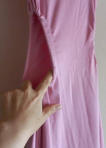 Pembe renk Kadın Elbise - Görsel 3