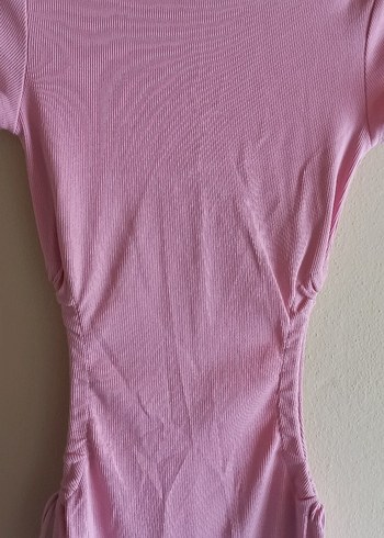 Pembe renk Kadın Elbise - Görsel 7