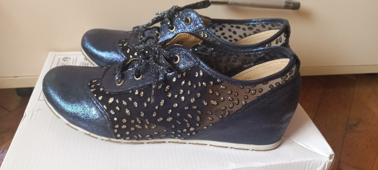 Lacivert içten tabanlı ayakkabı - Görsel 2