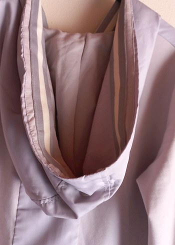 gri renk yağmurluk - Görsel 6