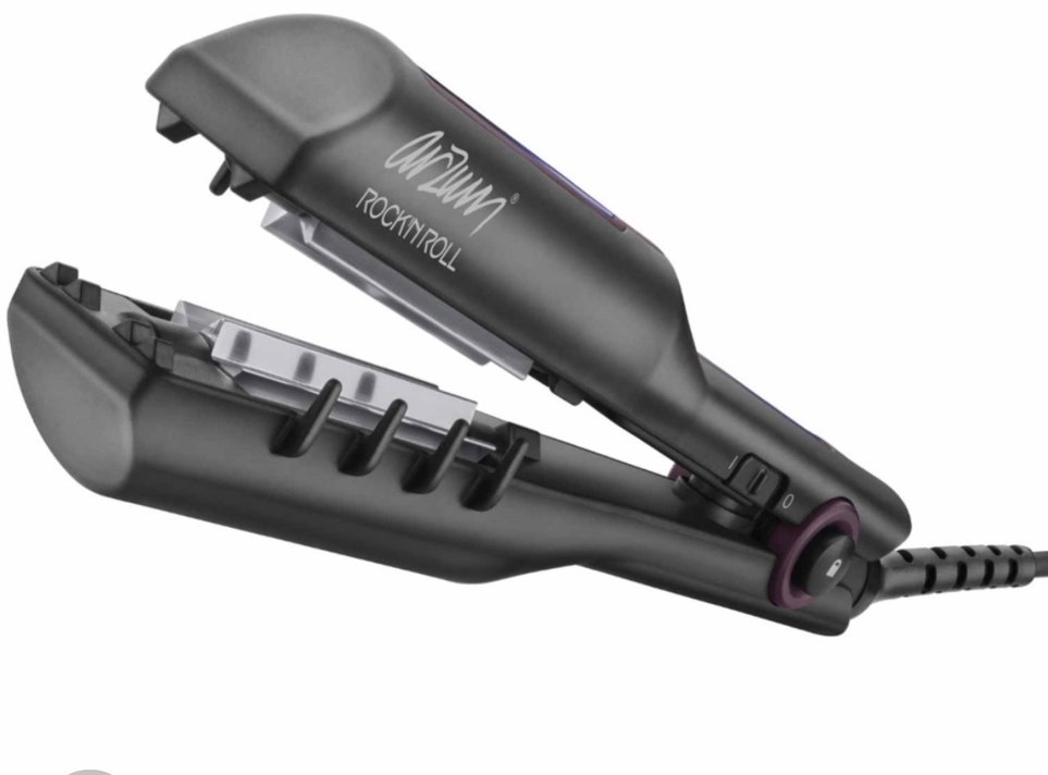 Zigzag Plakalı Siyah Saç Şekillendirici tost makinası - Görsel 2