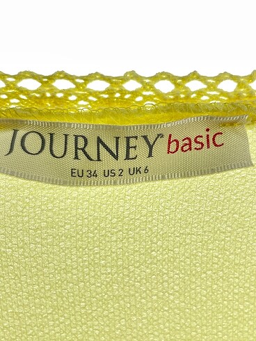 34 Beden sarı Renk Journey Bluz %70 İndirimli.