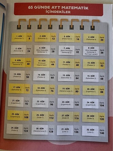  65 günde Ayt matematik kampı/ rehber matematik