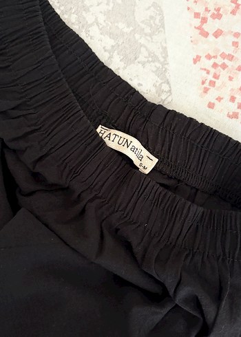 Düğmeli Siyah Uzun Kollu Kadın ikili takım - Görsel 5