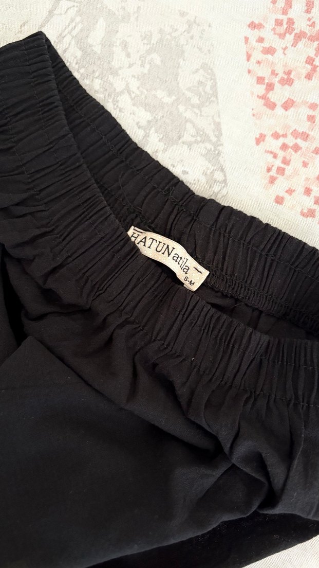 Düğmeli Siyah Uzun Kollu Kadın ikili takım - Görsel 5