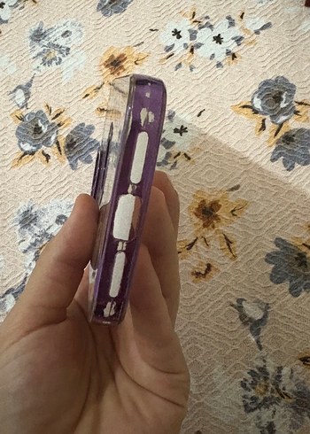 Koyu Mor Bohem Fermuarlı Telefon Kılıfı - Görsel 3