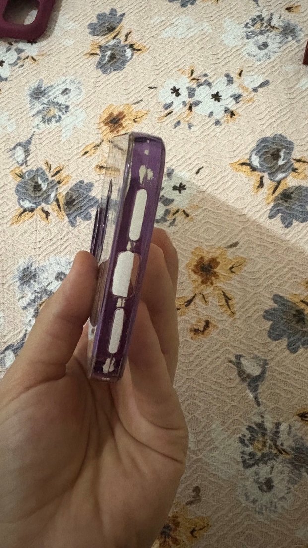 Koyu Mor Bohem Fermuarlı Telefon Kılıfı - Görsel 3
