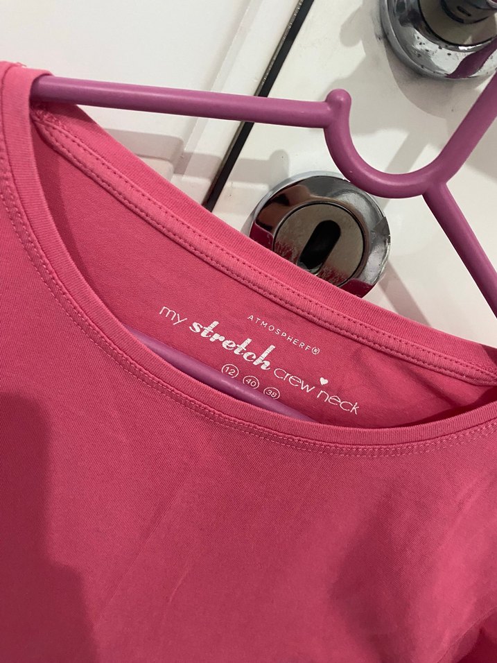 Kız Çocuk Pembe Uzun Kollu Tişört - Görsel 3