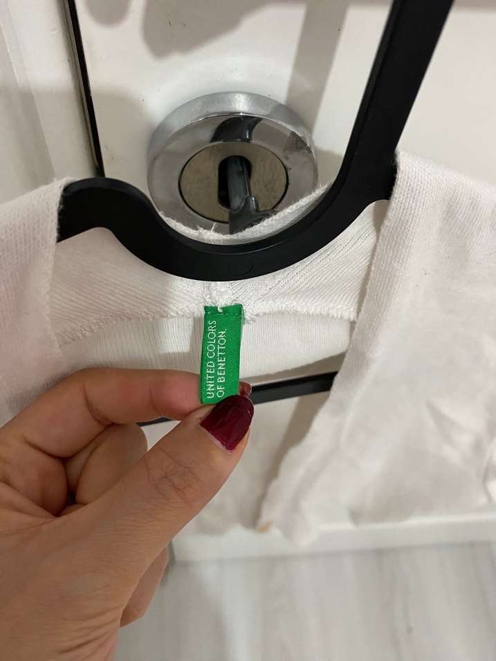 Kısa Kollu Beyaz Keten Bolero - Görsel 3