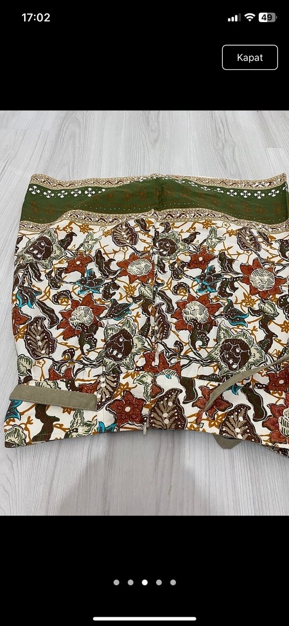 Nakışlı Kemerli Bohem Mini Etek - Görsel 3