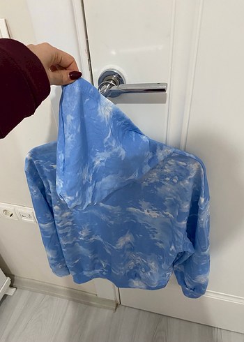 Mavi Batik Desenli Sweatshirt - Görsel 6
