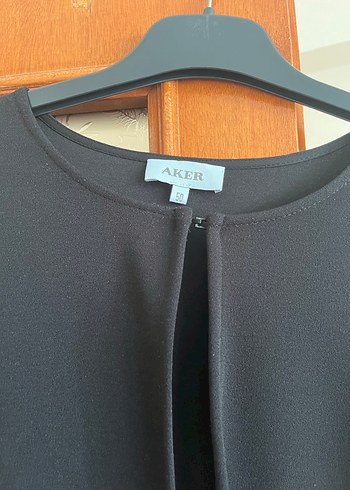 Uzun Siyah Kadın hırka - Görsel 4