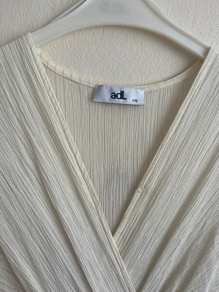 Simli beyaz yazlık elbise - Görsel 2