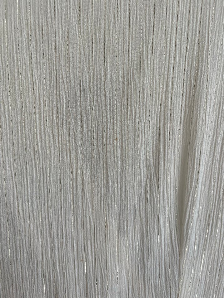 Simli beyaz yazlık elbise - Görsel 4